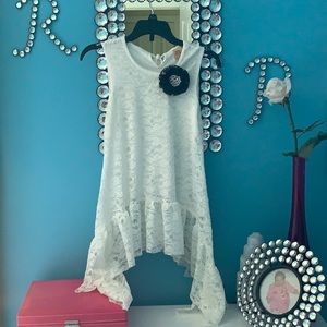 Girls Mia Belle Couture Sleeveless Lace Top